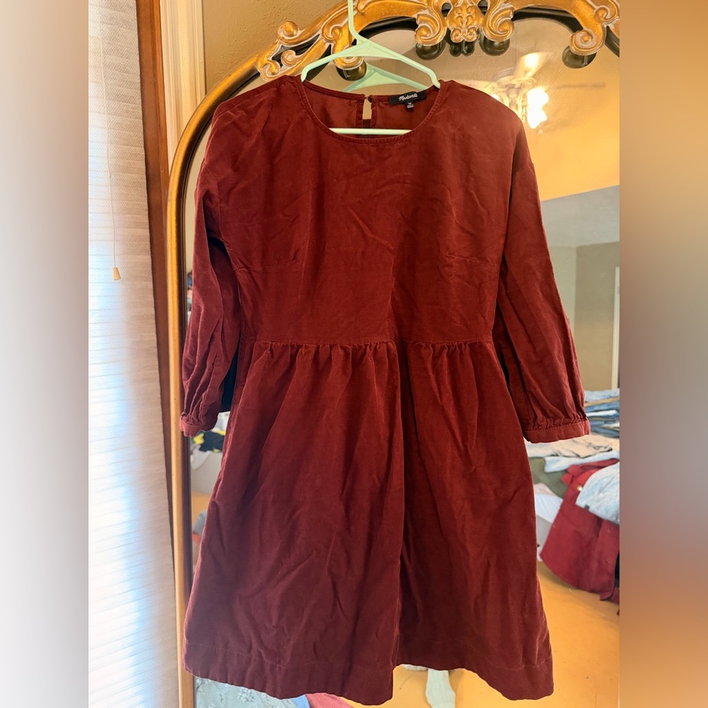 Madewell Dress in Rich Burgundy